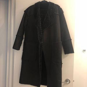 Zara TRF outer wear faux fur reversible coat
